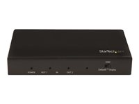 StarTech.com Splitter HDMI 4K - 2 ports - Répartiteur HDMI - 1x entrée 2x sortie - Splitter vidéo 1x2 - 4K 60 Hz - Commutateur vidéo/audio - 2 x HDMI - Ordinateur de bureau ST122HD20